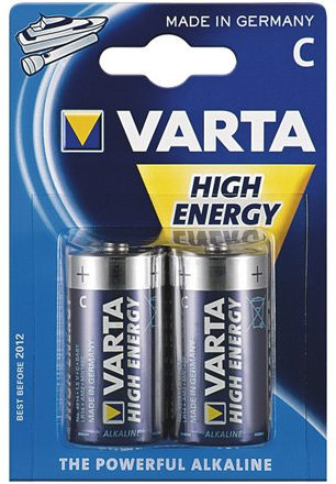 Varta® Batterie Powerful Alcaline (Baby) alcalines LR 14 VHE (C) 1,5 V, Lot de 2 en blister