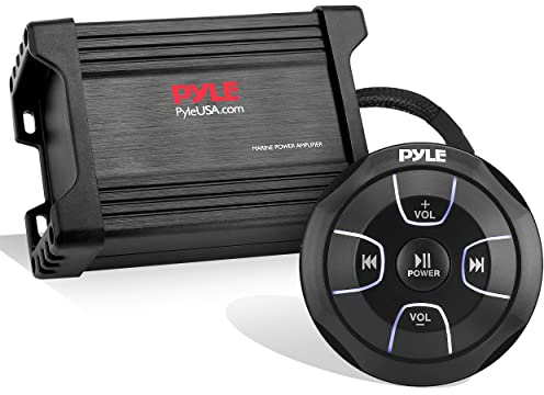 Pyle Marine Grade - Amplificatore Bluetooth a 2 canali, 600 Watt, colore: Nero