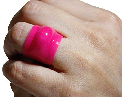 Pink medium to fit ring size j-m wedding ring guard safe protector protection
