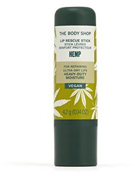The Body Shop Hemp Lip Rescue Stick (1x 4.2g), Heavy-Duty Hydration for Dry Lips, Nourishing Lip Balm, Softening Stick for Ultra-Dry Lips, 24H Lip Moisturiser, 98% Natural-Origin Ingredients, Vegan 
