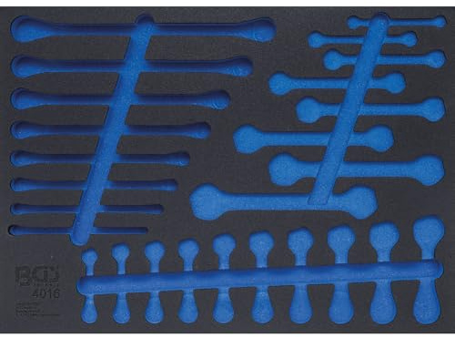 BGS 4016-5 | Werkstattwageneinlage 3/3 | leer | für Art. 4016 | Hartschaum | Länge 408 mm | Breite 567 mm | Höhe 32 mm | geeignet für alle BGS Werkstattwagen