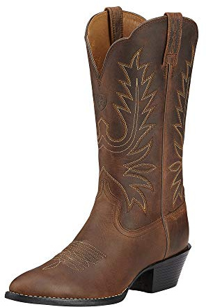 ARIAT Heritage - Stivali da cowboy da donna con punta a R, Marrone invecchiato., 40 EU