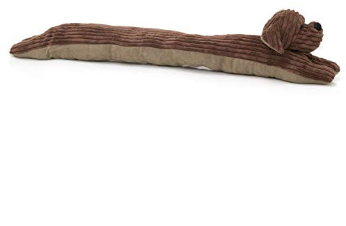 Carousel Home Take Me Home Ribbed Fabric Dog Draught Excluder ~ Chocolate