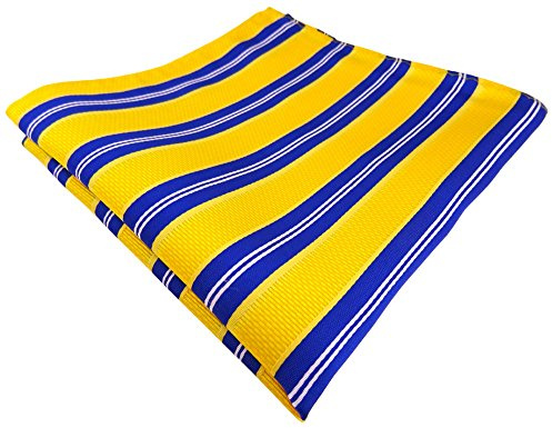 TigerTie Designer Einstecktuch in gestreift gemustert - Tuchgröße 30 x 30 cm