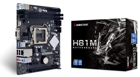 Biostar H81MHV3 3.0 Motherboard, Multicoloured, One Size