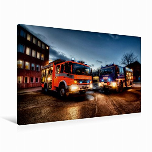 Premium Textil-Leinwand 75 x 50 cm Quer-Format HLF u GKW (BF & THW Braunschweig) | Wandbild, HD-Bild auf Keilrahmen, Fertigbild auf hochwertigem Vlies, Leinwanddruck von Markus Will