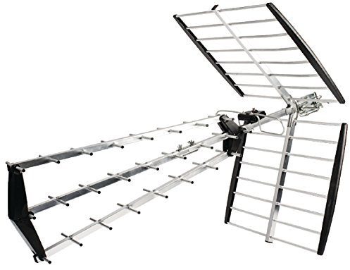 Valueline VLS-UHF51L Antenna da Esterno DVB-T e UHF da 15 Db, Nero