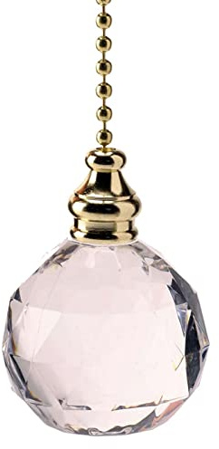 Crystal Ball Bathroom Light Pull with Brass/Gold Pull Chain/Pull Cord Replacement