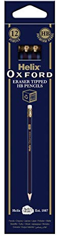 Helix Oxford HB Grade Drawing/Writing Pencils - Pack of 12