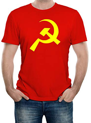 Bullshirt T-Shirt pour Homme CCCP Marteau & Faucille T-Shirt, Red, XXL