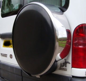 4x4 Chrome Steel Wheel Cover Spare Tyre Tire wheelcover TO FIT Landrover Discovery Freelander