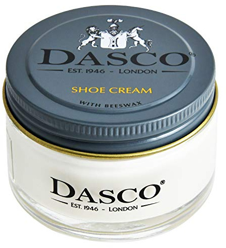Dasco Shoe Cream with Beeswax – High Pigment Leather Cream for Cleaning, Nourishing & Colour Restoration, Suitable for Smooth & Synthetic Leathers