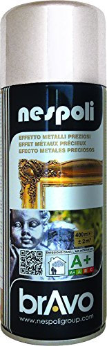 NESPOLI Peinture Aérosol, Argent Brillant, 400 ml (Lot de 1)