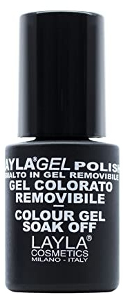 Layla Cosmetics Laylagel Polish Smalto Semipermanente per Unghie con Lampada UV, 1 Confezione da 10 ml, Tonalità Fluo Coral