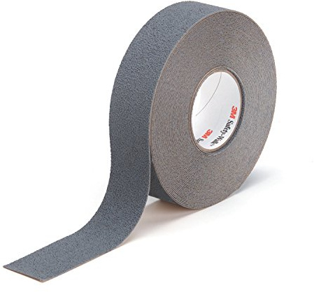 Safety-Walk 3M Slip Resistant Resilient Medium Tape 370, Grey, 51 x 18.4 | Roll, 51 mm x 18.3 m, 1/case, for light shoe traffic and for barefoot areas
