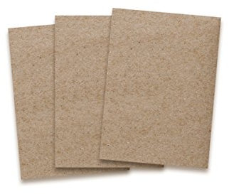 Kraftpapier-Karten in Braun - 25 Stück - bedruckbare Post-Karten in DIN A6 Format 10,5x 14,8 cm I 350g/m² I Exklusive Grußkarten für besondere Anlässe