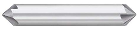 RedLine Tools - 1/2 (.5000) 90° Carbide Double End Chamfer Mill, 4 Flutes, Uncoated (Bright) .5000 Shank Dia., 3.0000 OAL - RCM4084