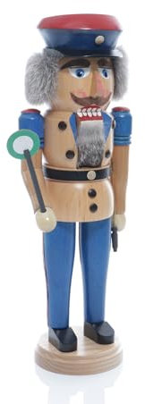 Rudolphs Schatzkiste Nußknacker Eisenbahner mit Kelle Höhe= 38cm NEU Weihnachten Seiffen Nutcracker Nüsse Erzgebirge Winter Dekoration Holzkunst Holz Weihnachtsmann Christmas Walnuss