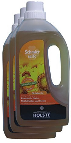 Sparpack HOLSTE Goldseife - flüssige Schmierseife 3 x 1 Liter