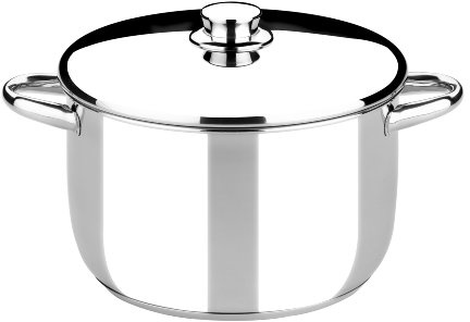 MONIX Optima | Olla 16 cm con tapa de acero inoxidable 18/10