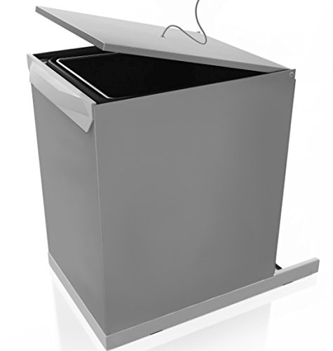 CASABRICONLINE PATTUMIERA INOX SECCHIO LT.17 RACCOLTA DIFFERENZIATA INCASSO ESTRAIBILE 3GPEI