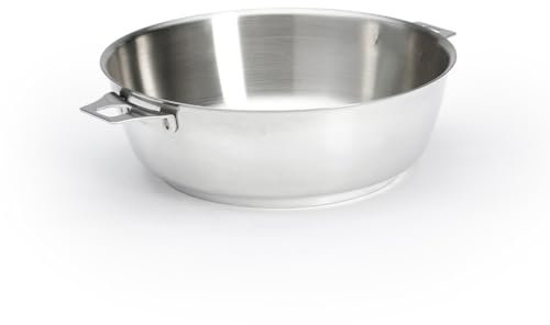 de Buyer - Konische Sauteuse aus Edelstahl MILADY für abnehmbaren Stiel TWISTY Ø 24 cm - 3495.24, Silber