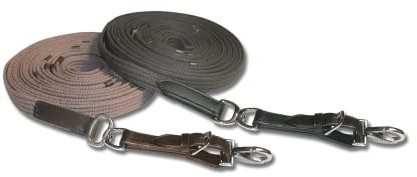 WALDHAUSEN Longierleine, Gurtband, schwarz