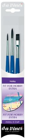da Vinci Student Serie 5363 Hobby und Handwerk Malerpinsel-Set, Synthetik, 3 Pinsel