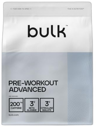 Bulk Pre Workout Advanced, Mixed Berry, 1 kg