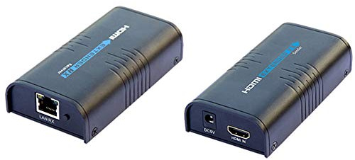 A10D HDMI Extender über LAN CAT5/CAT6 RJ45 Netzwerkkabel – Full HD 1080P, Verlustfreie Audio- und Videoübertragung, Signalverlängerung über Patchkabel