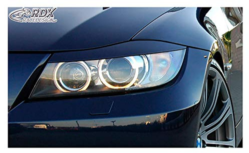 RDX Racedesign RDSB056 Scheinwerferblenden 3-Serie E90/E91 Limousine/Touring inkl. Facelift (ABS), Unlackiert | kompatibel mit BMW 3er E90/E91 Limousine/Touring inkl. Facelift (ABS)