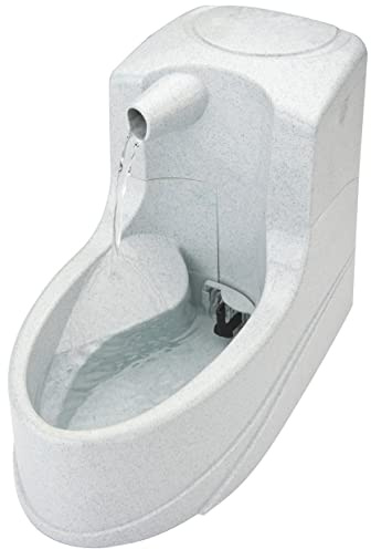 PetSafe Drinkwell, Anti Splash, Mini Pet Fountain, Silent, Compact, Easy Clean, Free Flowing, 1.2 Litre Drinking Fountain for All Pets, clear