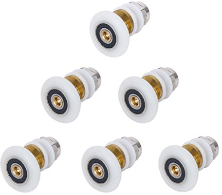Générique Lot 6pcs Roulette Roue Galet Coulissante pour Porte de Douche Salle de Bain