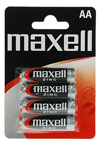Maxell 4 x AA Single-use battery Zinc-carbono 1,5 V - Pilas (Single-use battery, AA, Zinc-carbono, Cilíndrico, 1,5 V, 4 pieza(s))