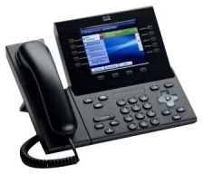 Cisco 8961 Unified Voice-over-IP Internet Telefon Standard Mobilteil schwarz