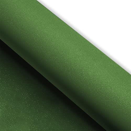 (7,5€/m2) Könighaus Diamand Glitter Army Grün Autofolie 500 x 152 cm blasenfrei mit Anleitung (Glitzer Folie)