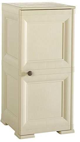 Tontarelli S.p.A. Multiuso OMNIMODUS 1 Anta, 2 Moduli Mobile Contenitore, Angora, 40x47x85.5 cm