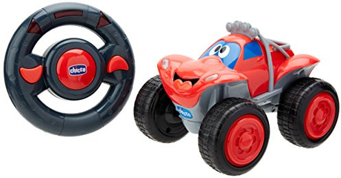 Chicco Billy Bigwheels, Macchina Telecomandata, con Telecomando Intuitivo a Forma di Volante e Ruote Grandi, Riproduce Suoni Reali di una Vera Macchina, Macchinine Giocattolo Bambini 2-6 Anni, Rossa