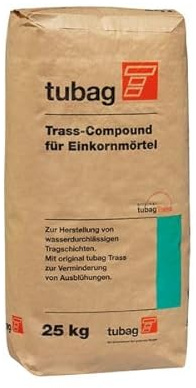tubag TCE Trass-Compound fü Einkornmörtel 25 kg/ Sack (nur mit Basaltsplitt mischen!)
