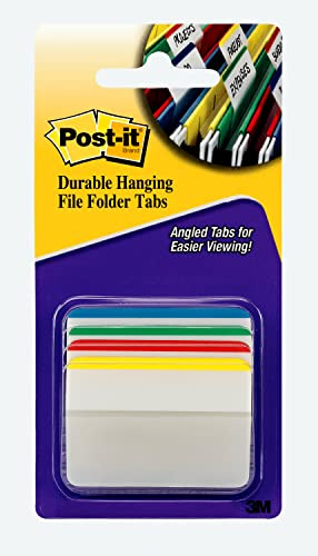Post-it 686A-1 Haftstreifen Index Strong, 50,8 x 38 mm, blau, grün, rot, gelb, 4 x 6 Stück