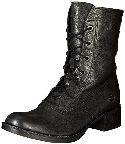 Timberland Whittemore Mid Spetsstövel för kvinnor, Jet Black Woodlands, 39.5 EU