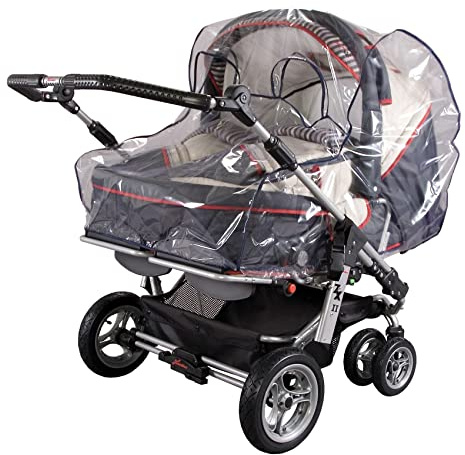 Sunnybaby 13198 Regenverdeck Folie für Zwillingskinderwagen