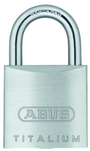 ABUS 64TI/25 Titalium-Vorhängeschloss aus Aluminiumlegierung, verschiedene Schlüssel – Nano-Schutzstahlbügel