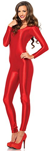 LEG AVENUE Damen Spandex Catsuit Erwachsenenkost me, Rot, Größe: L (EUR 40)