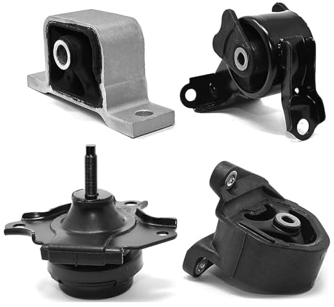 CRV 2.4L Engine Motor Mount-Transmission Mount kit - RP Remarkable Power, 2002 2003 2004 2005 2006 Front Rear Right Auto Trans A4504 A4506 A6596 A6597, Automotive Replacement Part 4 PCS