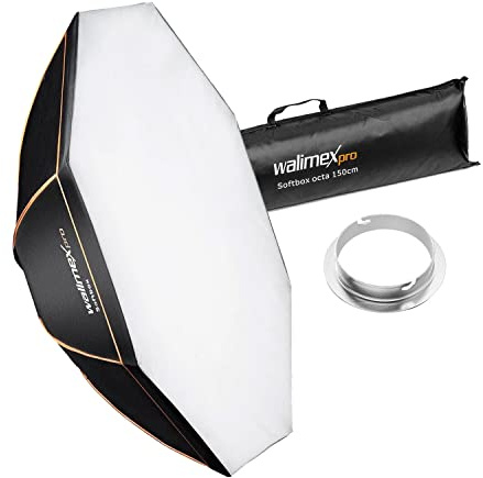 Walimex Pro Octagon Softbox Orange Line 150 cm Durchmesser für Elinchrom
