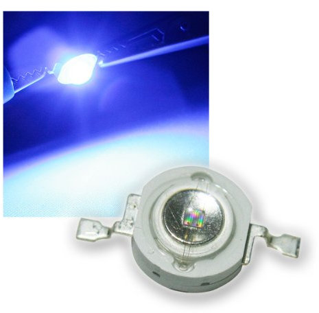 world-trading-net - 5 puces LED haute puissance 3W bleu, super lumineux, sans circuit imprimé, angle de faisceau large