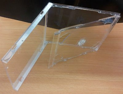 5 High Quality Professional Double 10mm Spine CD Jewel Blank Empty New Plastic Replacement Case / Cover for 2 CDs