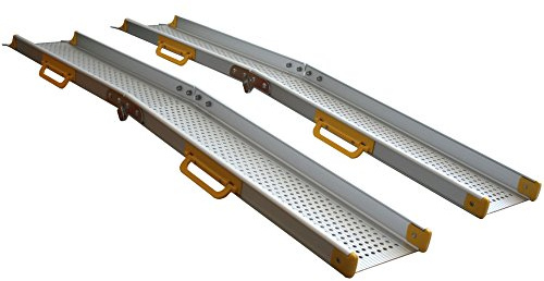 Alurampe Rollstuhl Aluminium Rampe Klappbar Rollstuhlrampe Klapprampe 2,4m Alu