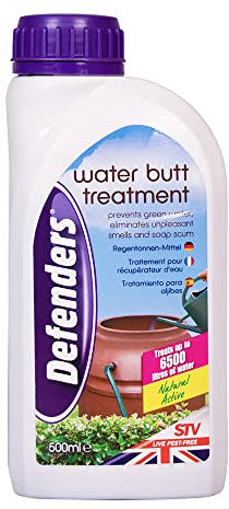 Defenders Water Butt Treatment – 500 ml, Safe & Natural Concentrated Formula, Treats Rainwater and Household Grey Water